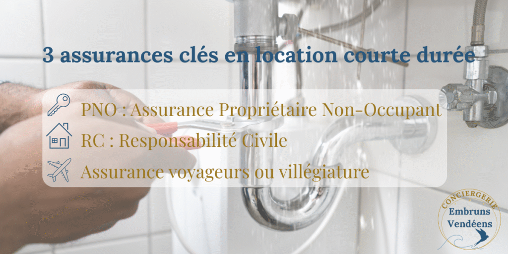 3 assurances clés en location courte durée en Vendée : PNO, responsabilité civile, assurance voyageurs