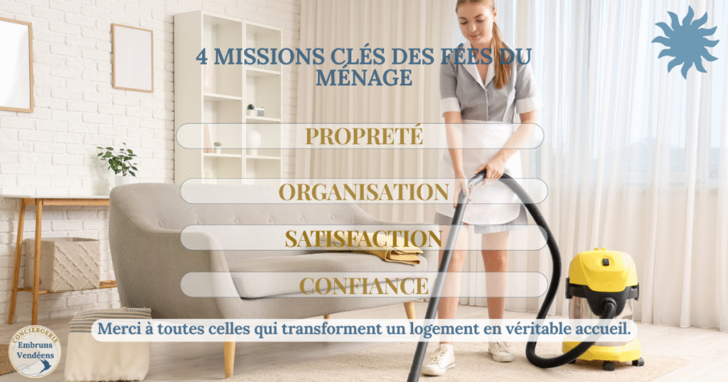 missions des fées du ménage en conciergerie Airbnb